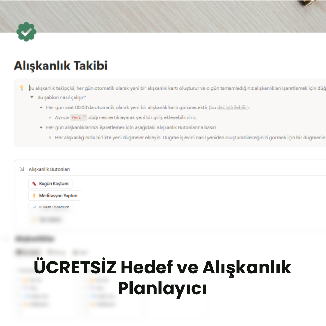 Hedef ve Alışkanlık Planlayıcı